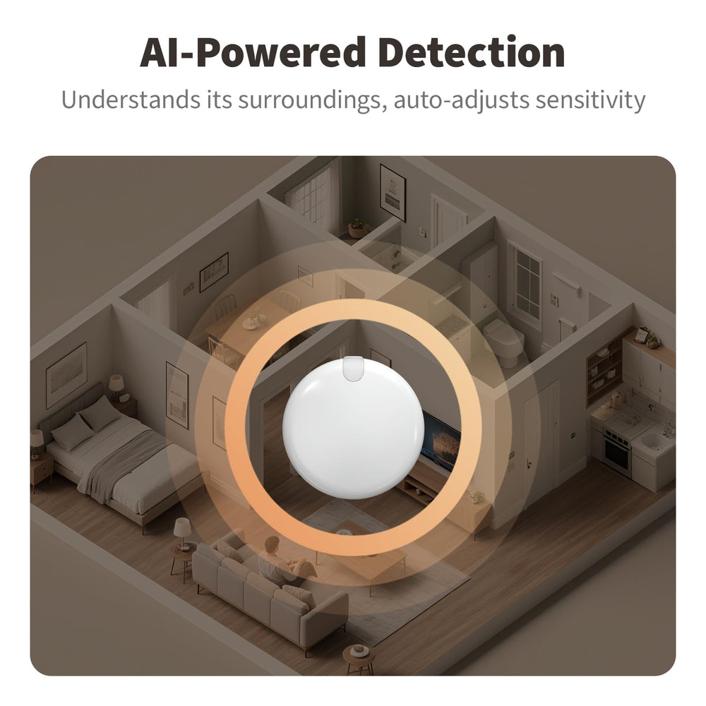 Aqara FP300 instalado en salón actuando sobre iluminación automática