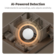 Aqara FP300 instalado en salón actuando sobre iluminación automática