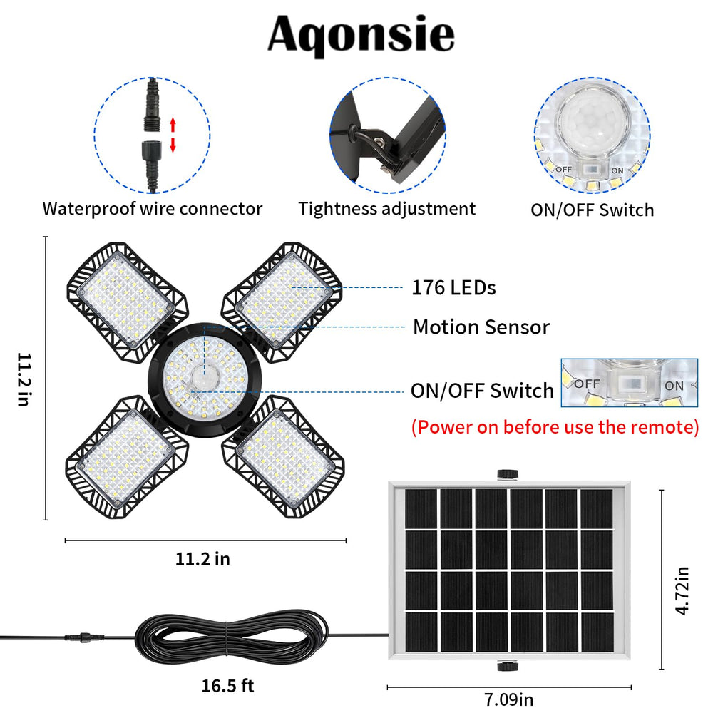 Aqonsie cabezales ajustables 120 grados para dirigir la luz