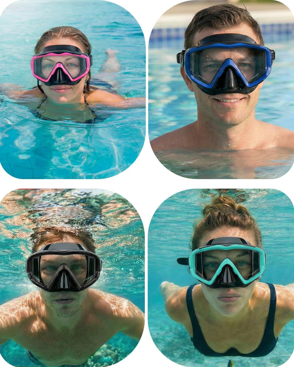 AQUA A DIVE SPORTS empaque y etiqueta con materiales resistentes y garantía
