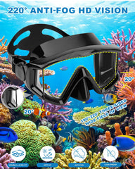 AQUA A DIVE SPORTS falda de silicona suave y sellado cómodo sin filtraciones