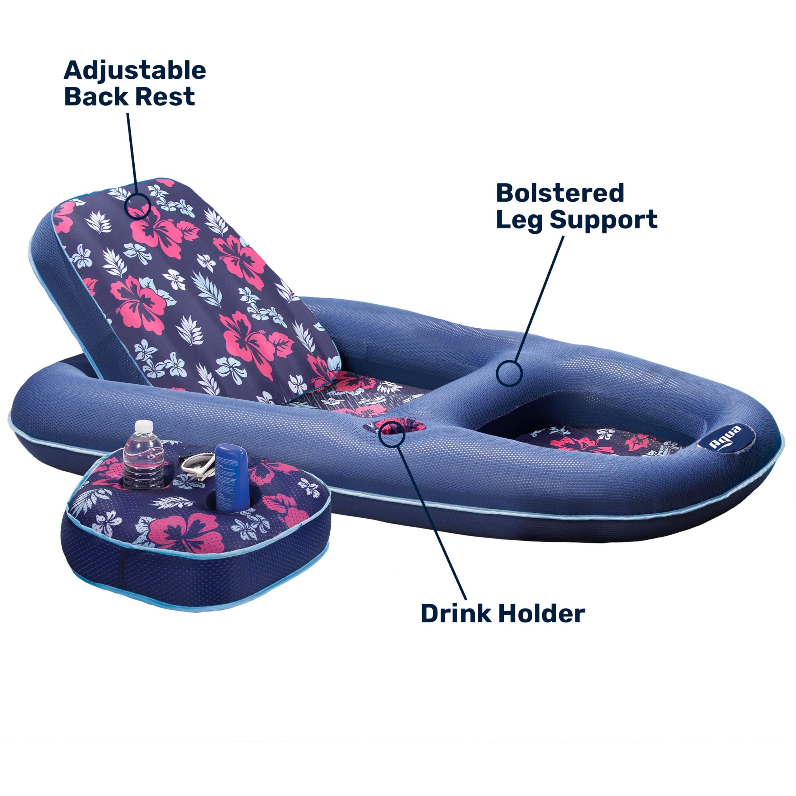 Aqua LEISURE colchoneta empacada y asas para transporte fácil y ordenado
