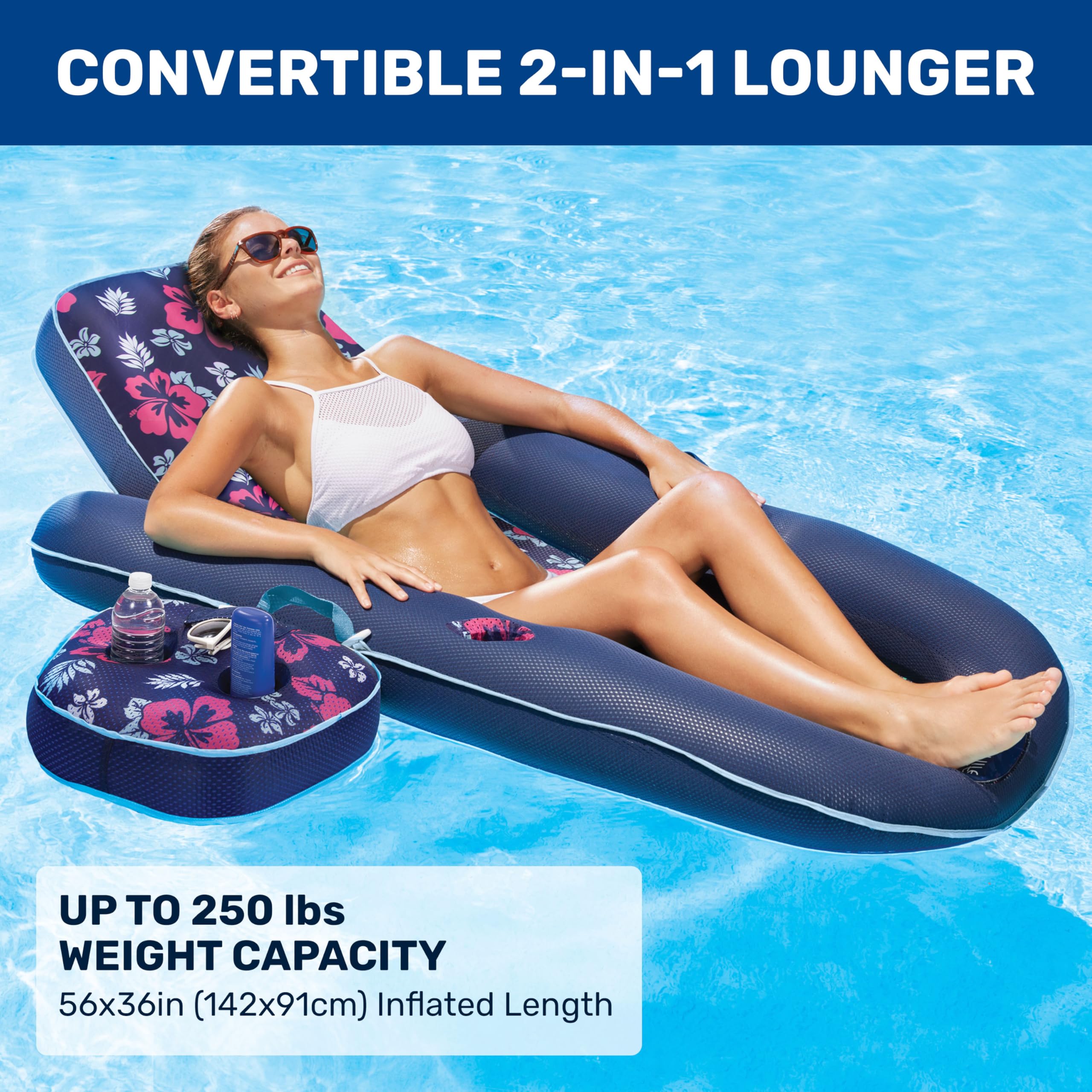 Aqua LEISURE detalle de la tela coolweave que ofrece frescura y soporte