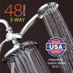 AquaDance detalle cara 7 pulgadas con boquillas rub-clean, cobertura amplia