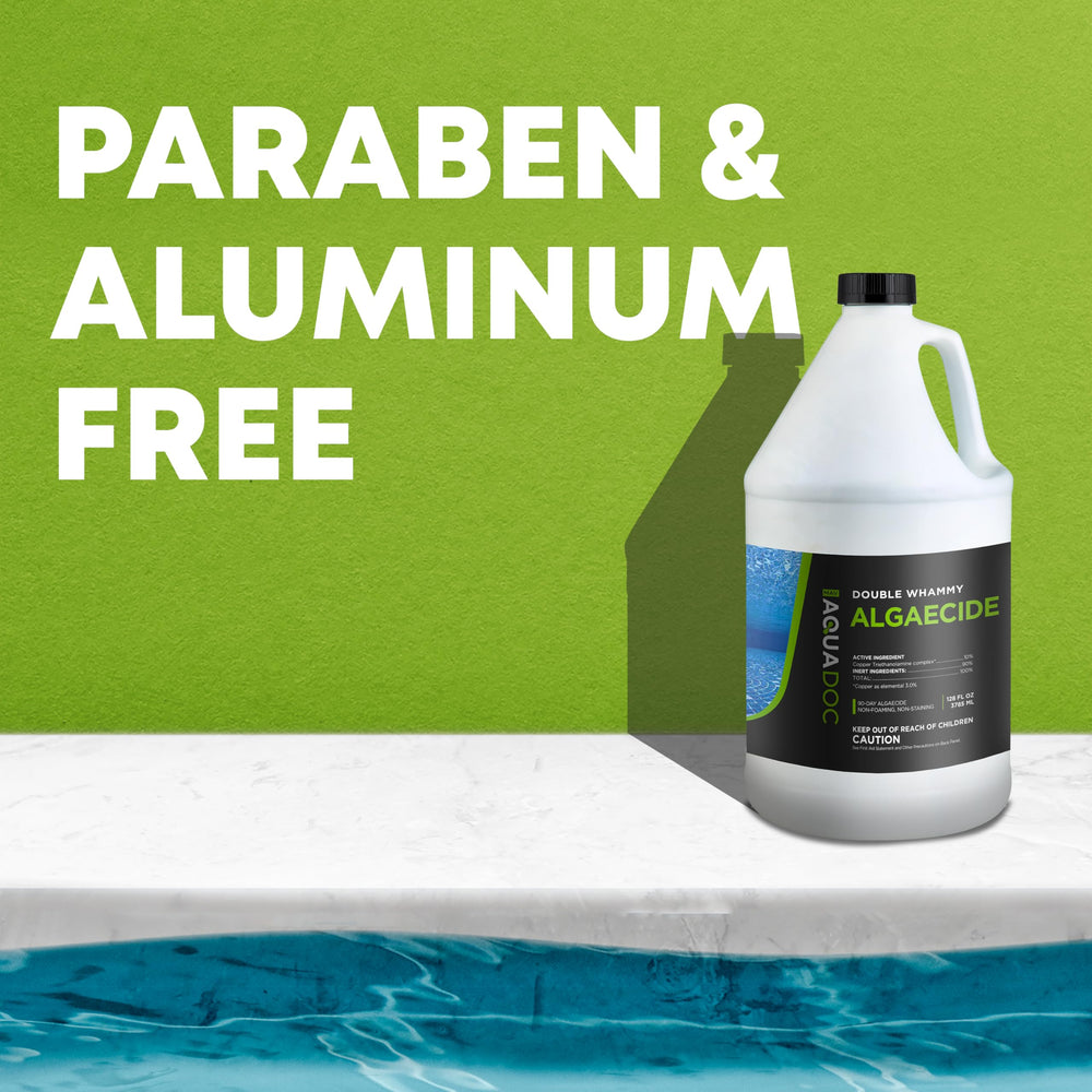 Dilución de AquaDoc en cubo para piscinas de yeso, MAV AquaDoc protege superficies