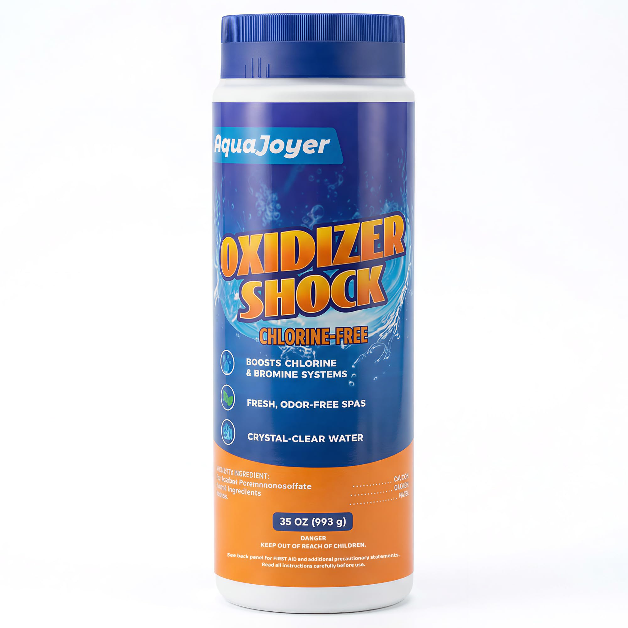 AquaJoyer frontal del envase 35oz mostrando presentación y beneficio práctico