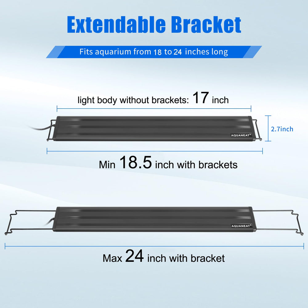 AQUANEAT soportes extensibles ajustables para peceras de 18 a 24 pulgadas