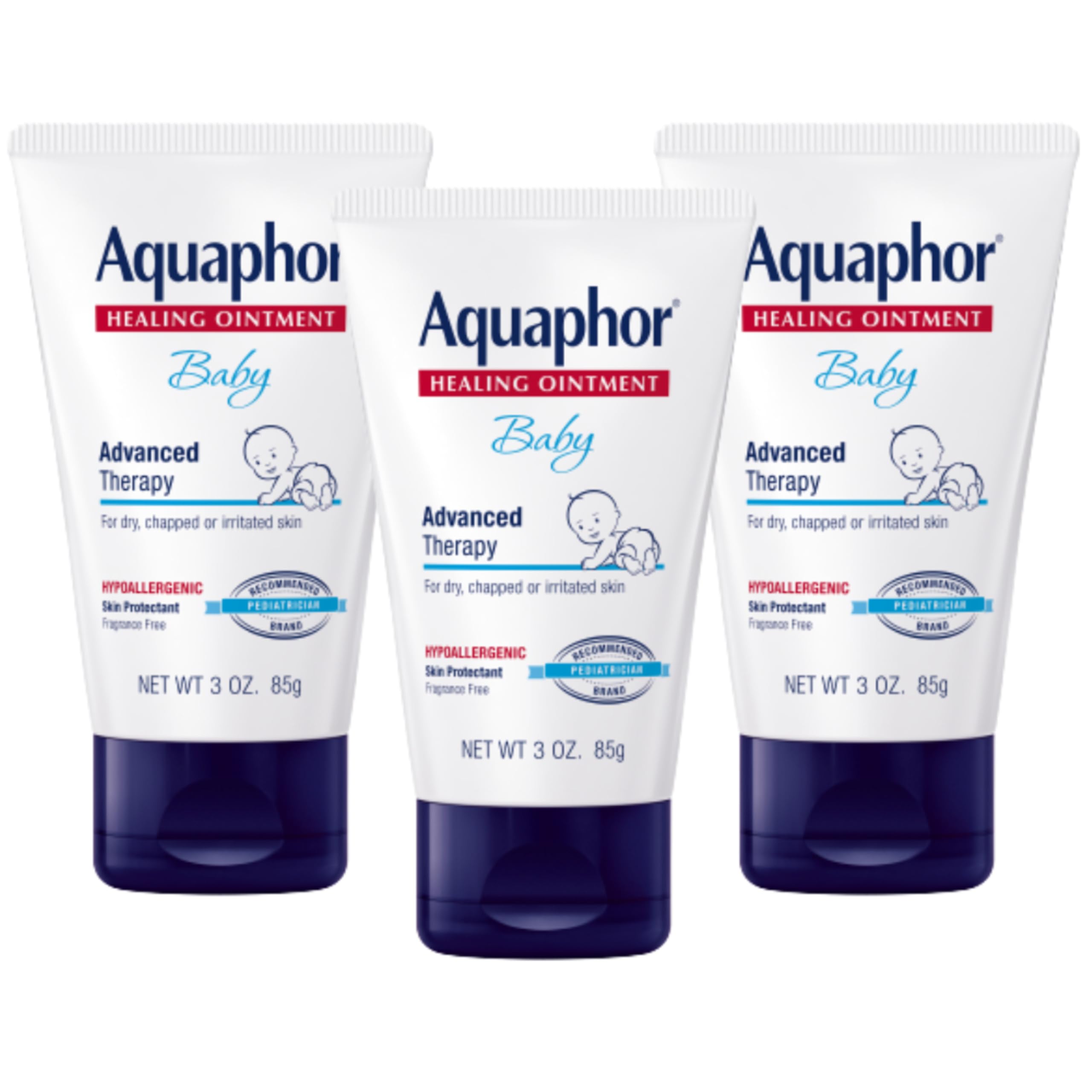 Aquaphor front packaging showing 9 oz tube and product benefit