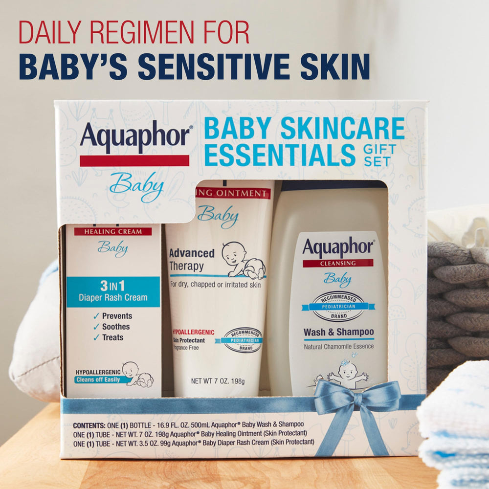 Aquaphor Baby botellas y tamaños incluida la pomada y crema