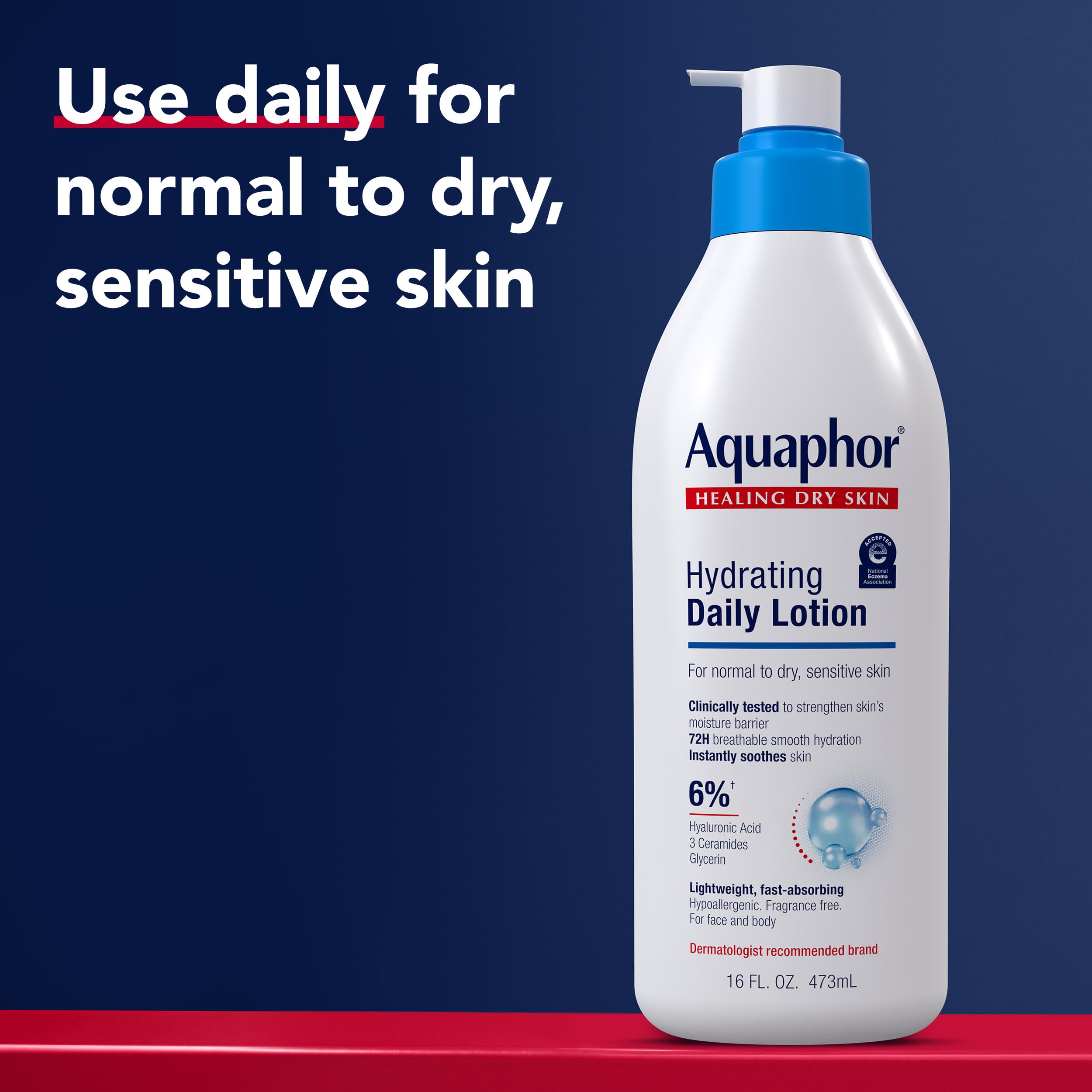 Aquaphor dispensador abierto listo para usar y facilitar la aplicación