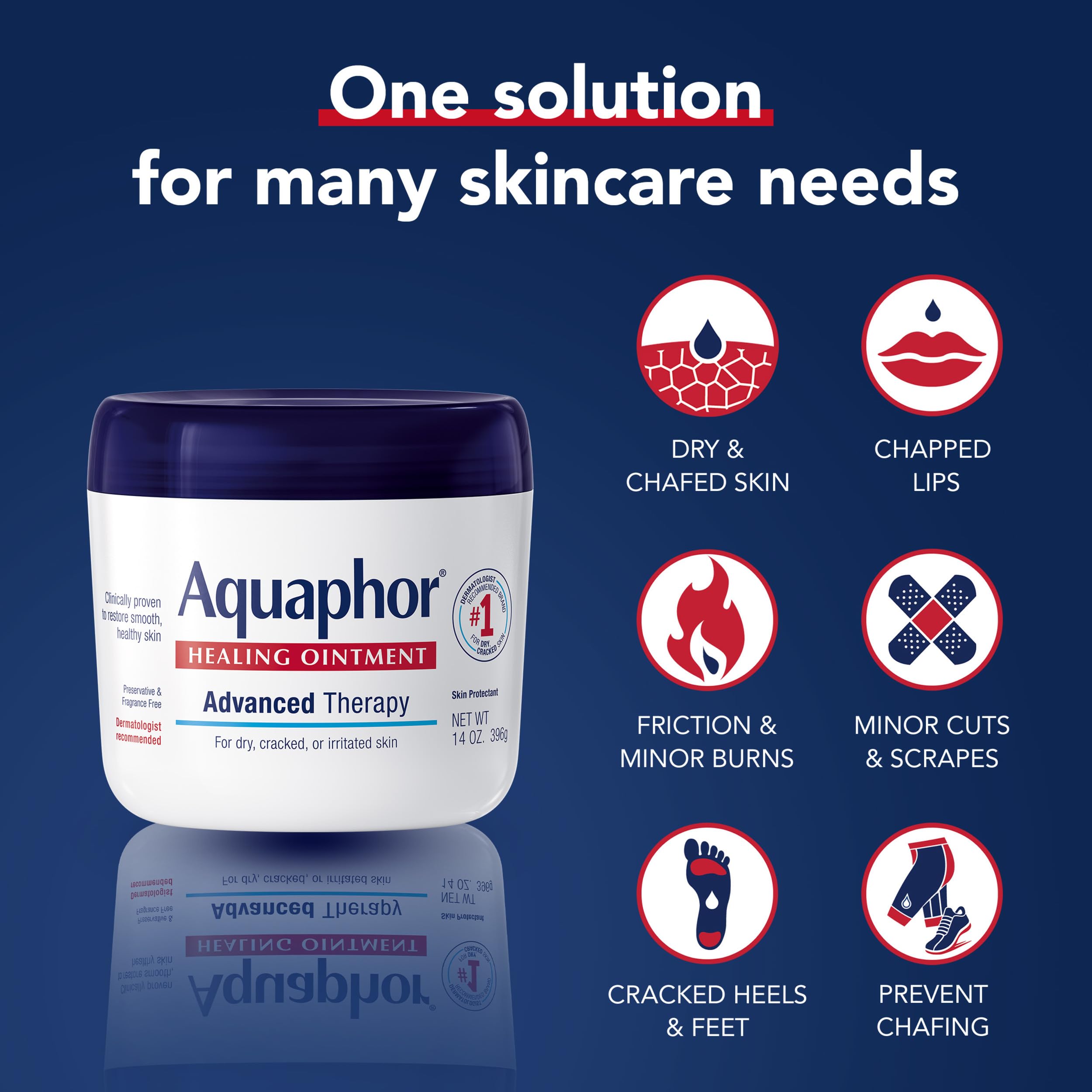 Aquaphor etiqueta con ingredientes destacando fórmula segura