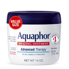 Aquaphor frasco 14 oz frontal muestra presentación y uso práctico