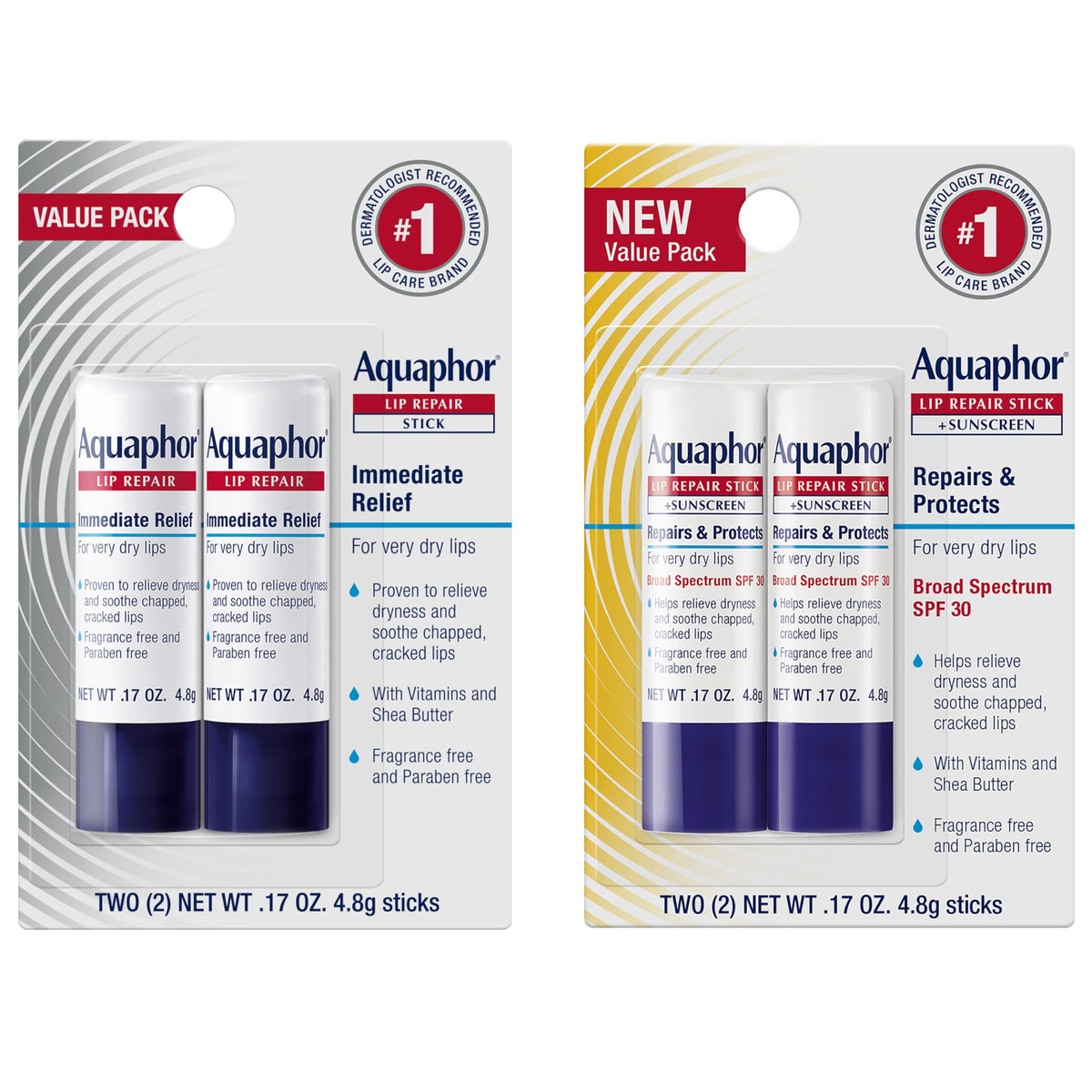 Aquaphor frente packaging mostrando el set y protección confiable