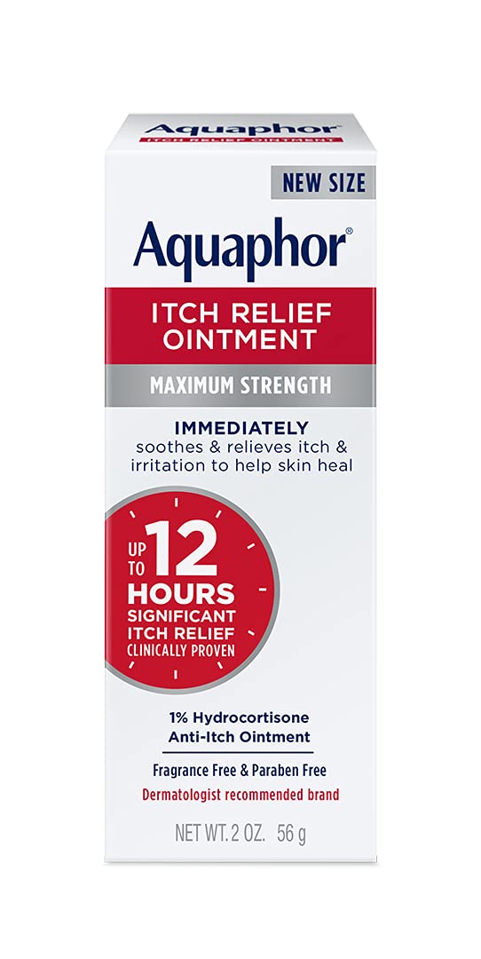 Aquaphor tubo frontal mostrando etiqueta y beneficio alivio rápido