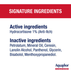 Aquaphor textura cremosa de la pomada que hidrata y protege