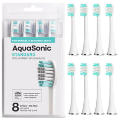 AquaSonic cabezal frontal empaquetado mostrando ajuste compatible y tranquilidad
