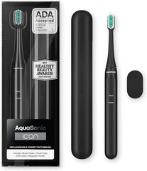 Aquasonic Icon frontal en Onyx mostrando diseño elegante y compacto
