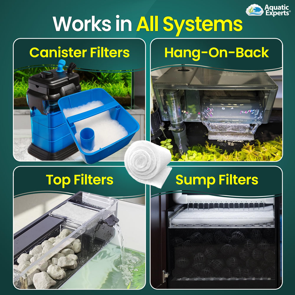 Rollo Aquatic Experts colocado en sump con agua notablemente clara