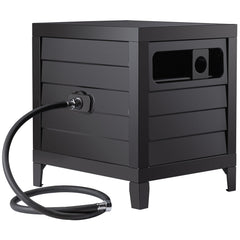 AQUAZILLA open lid revealing concealed hose storage and easy access