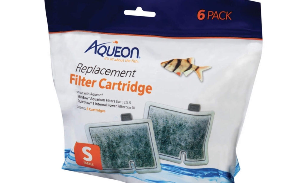 Aqueon cartucho detalle textura y carbón activado, mejora claridad del agua