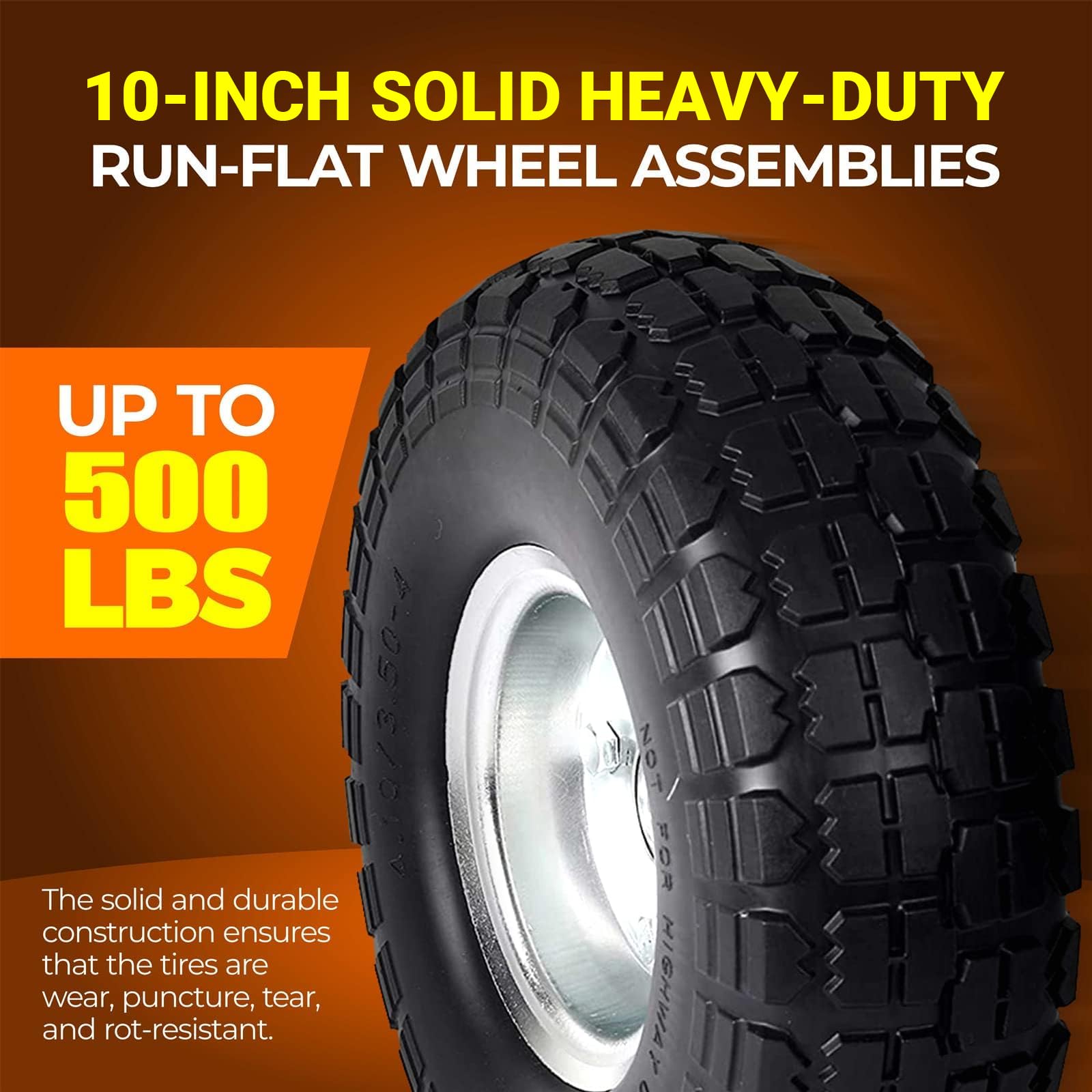 AR-PRO steel rim and four fasteners showing reinforced construction for dependable strength