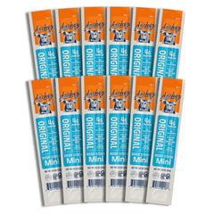 Archer Jerky empaque frontal mostrando paquete de 12 y beneficios prácticos