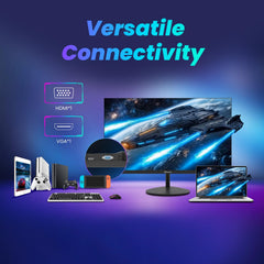 ArcticPro montaje VESA 75x75 instalado en pared para ahorro de espacio