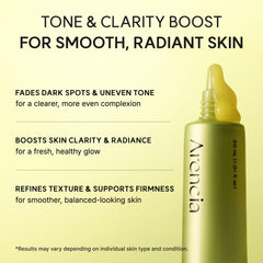 ARENCIA serum en mano, escala 30 ml para tamaño y dosificación