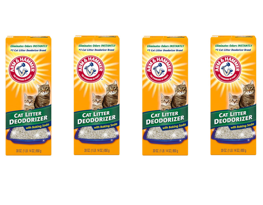 Arm & Hammer vista frontal de caja que muestra tamaño y beneficios