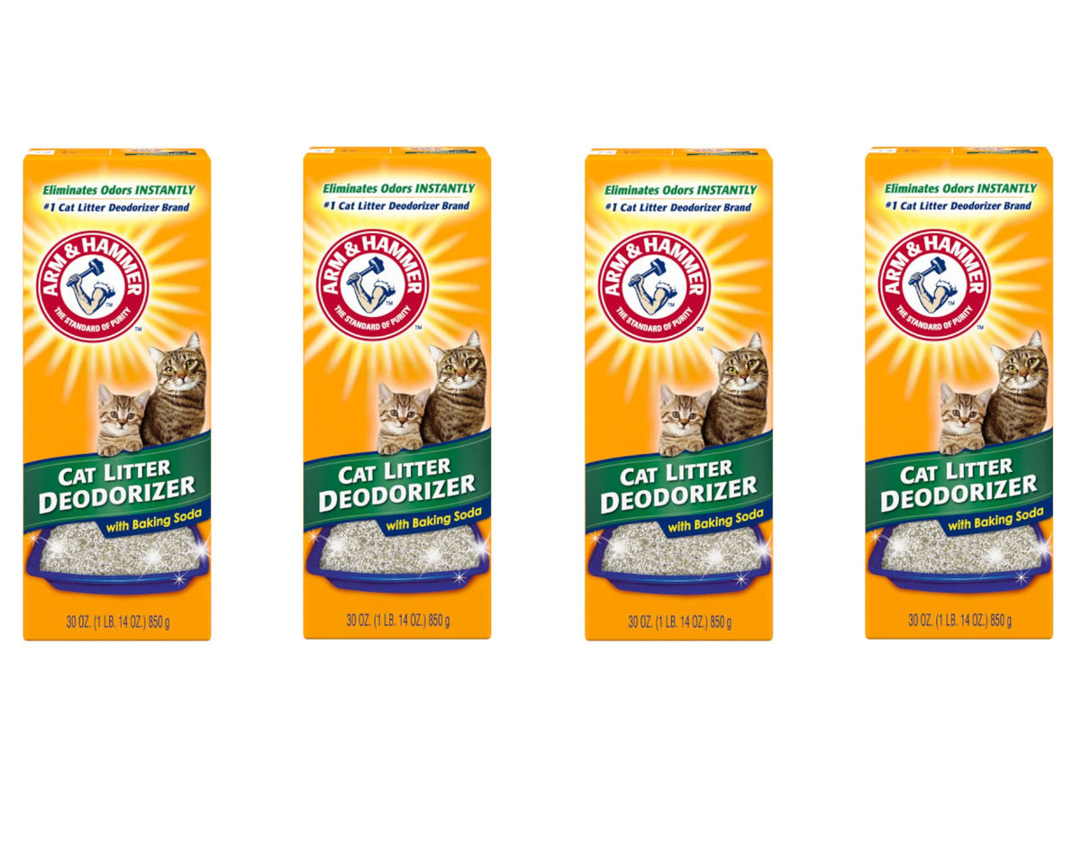 Arm & Hammer vista frontal de caja que muestra tamaño y beneficios