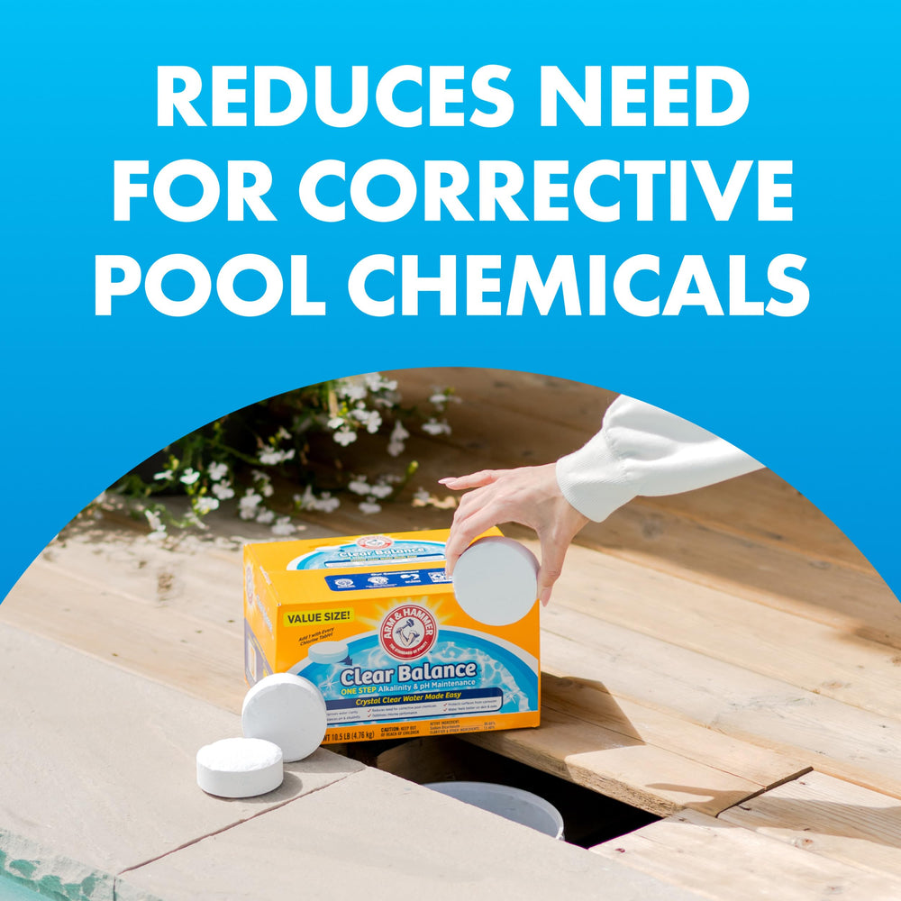 Arm & Hammer comparación de tamaño de tableta para dosificación clara
