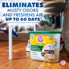 Arm & Hammer detalle de textura interior con ingredientes, absorbe humedad eficaz