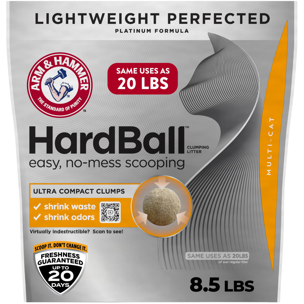 Arm & Hammer empaque frontal mostrando la caja y beneficios clave