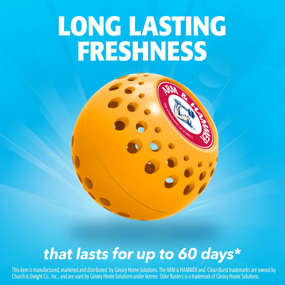 Arm & Hammer bola colocada en cajón de ropa manteniendo frescura sin manchas