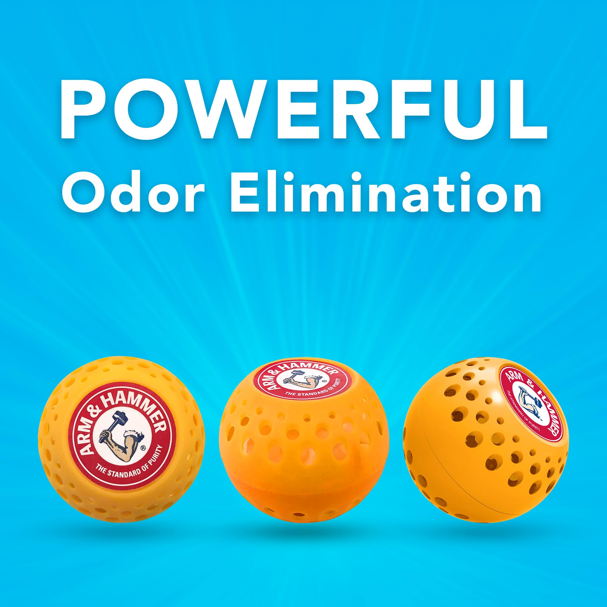 Arm & Hammer bolas en armario logrando ambiente fresco y ordenado