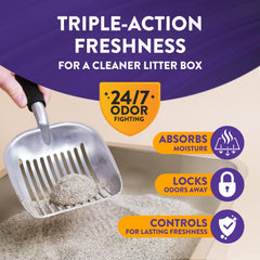 Arm & Hammer detalle de textura granular que facilita aglomeración eficiente
