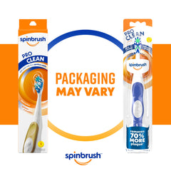 Arm & Hammer Spinbrush primer plano del cabezal doble que mejora la limpieza