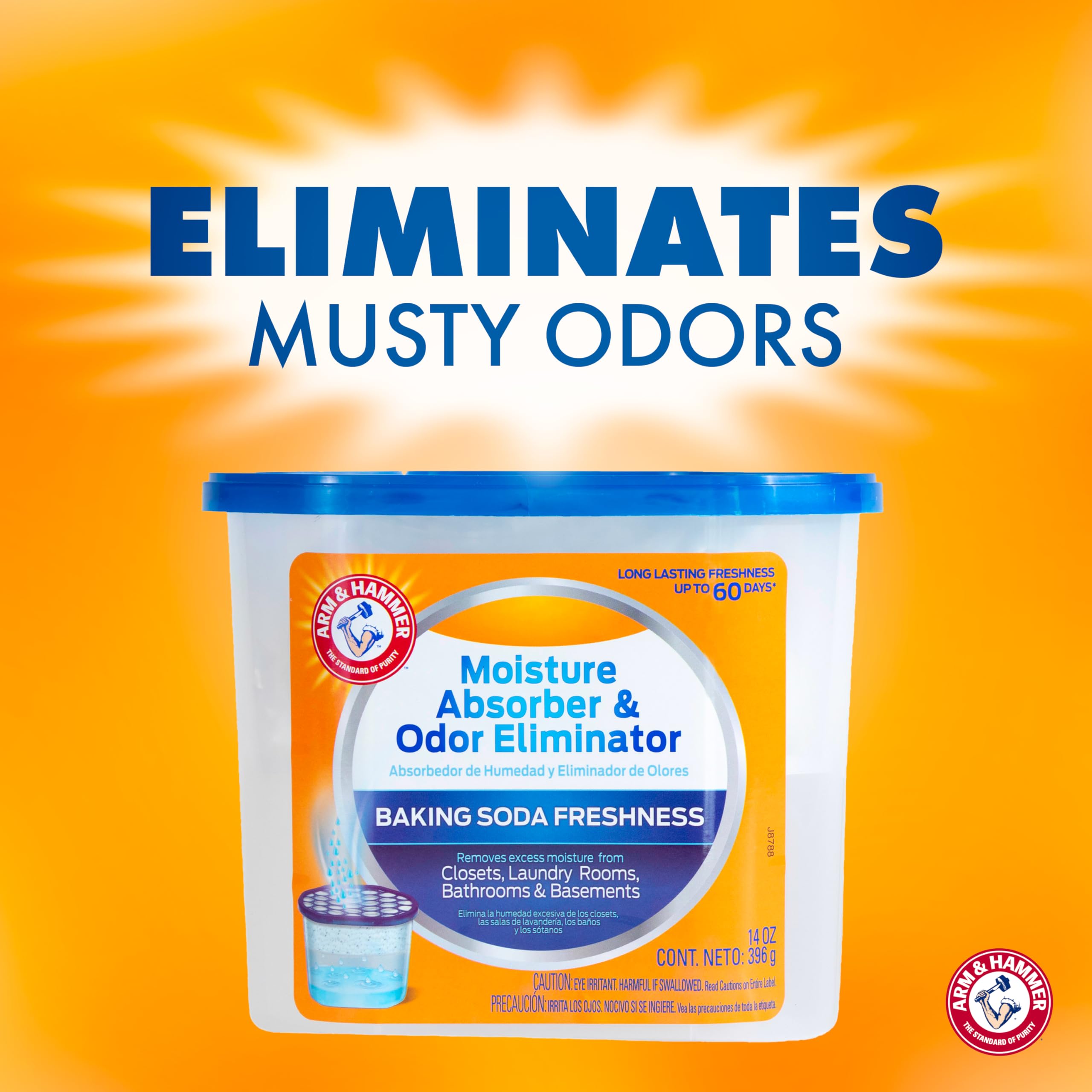 Arm & Hammer colocado en closet eliminando olores y humedad