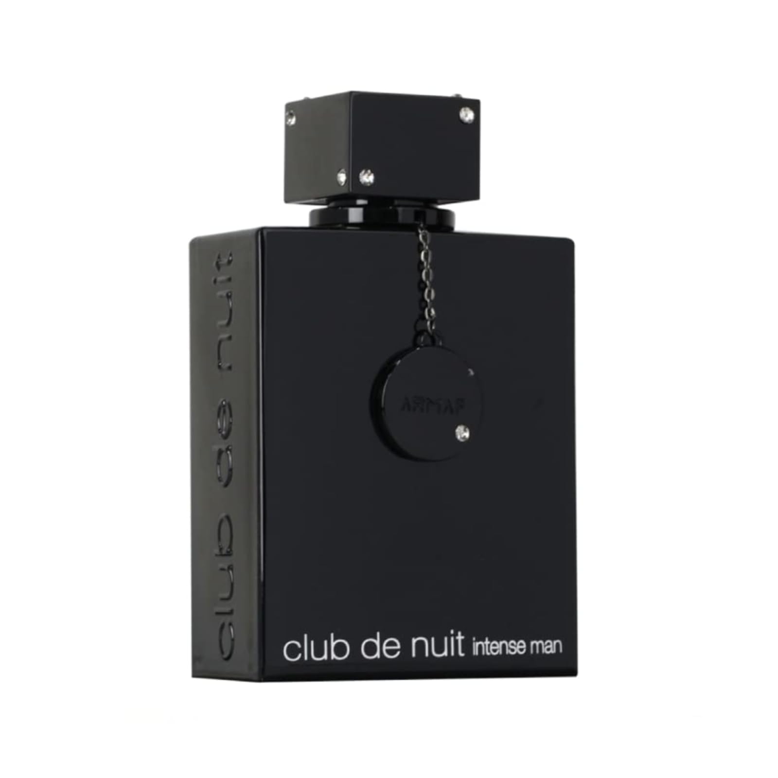 Armaf Club De Nuit Intense frontal 200 ml muestra diseño elegante y presencia