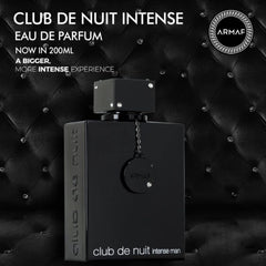 Armaf Club De Nuit Intense nebulización en piel que ilustra proyección efectiva