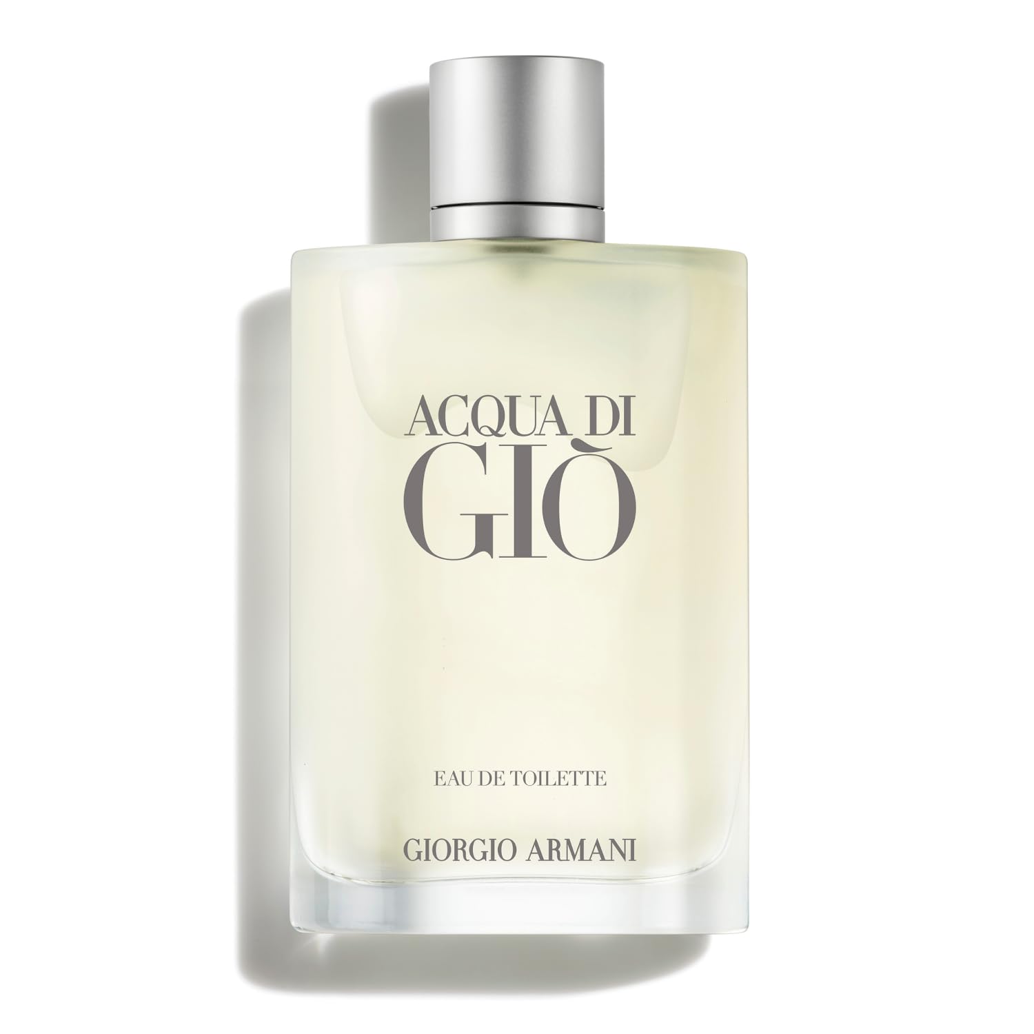Armani Beauty Acqua di Giò vista frontal que muestra diseño elegante y beneficio de presentación premium