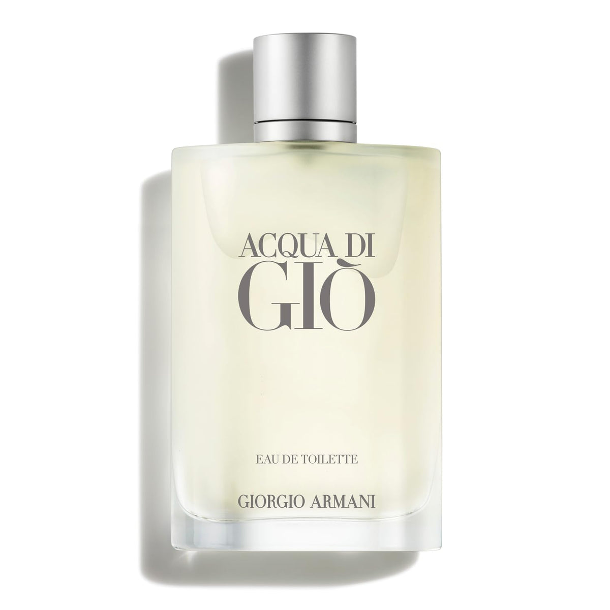 Armani Beauty Acqua di Giò vista frontal que muestra diseño elegante y beneficio de presentación premium