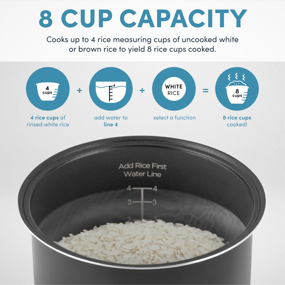 AROMA accesorios incluidos taza medidora y espátula prácticos