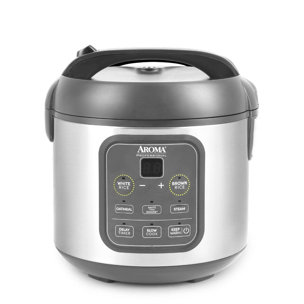 AROMA ARC-994SG vista frontal en acero inoxidable mostrando diseño compacto y durabilidad