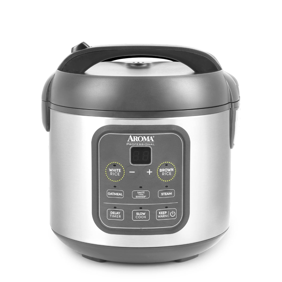 AROMA ARC-994SG vista frontal en acero inoxidable mostrando diseño compacto y durabilidad