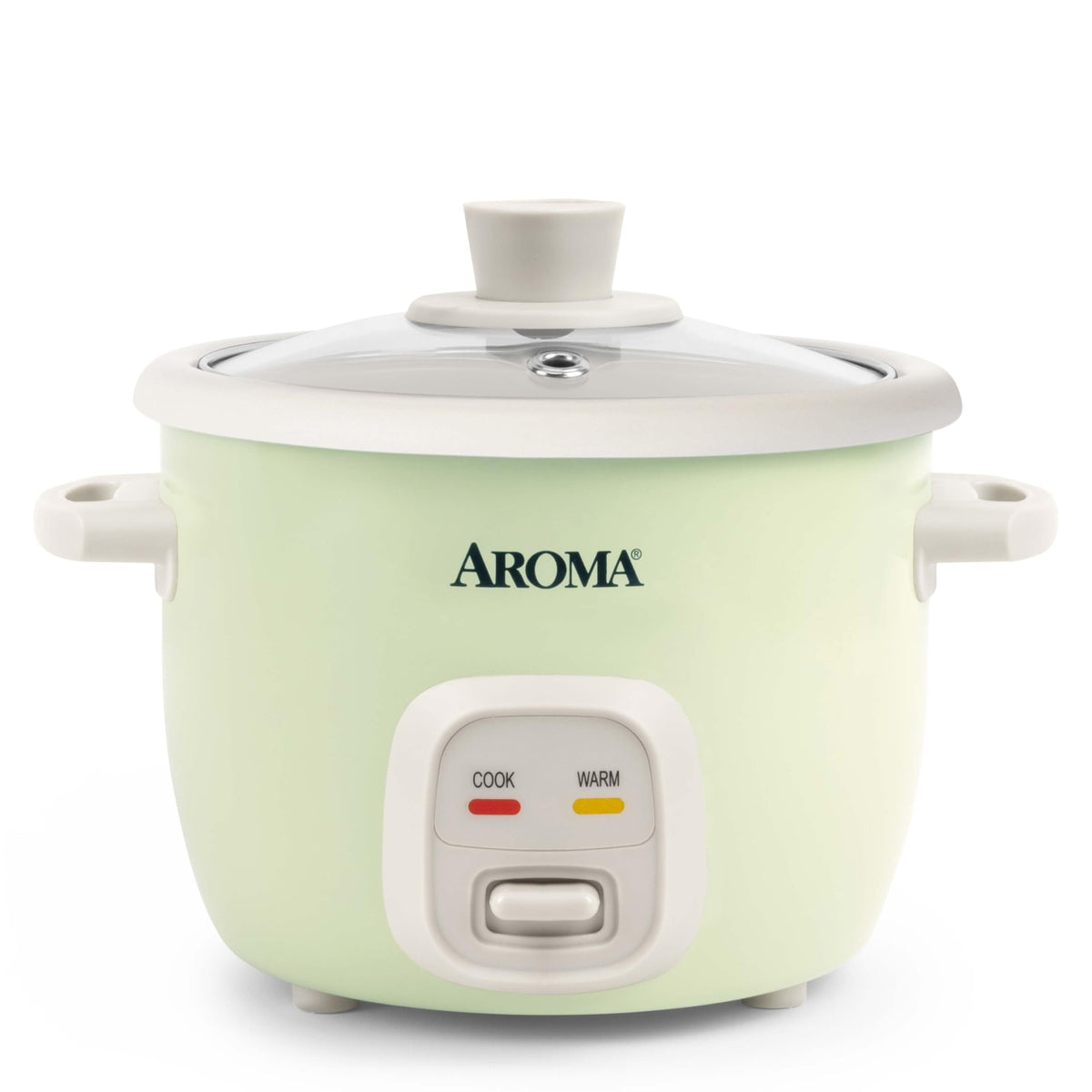 AROMA vista frontal de la mini olla, compacta y fácil de usar