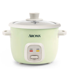 AROMA vista frontal de la mini olla, compacta y fácil de usar