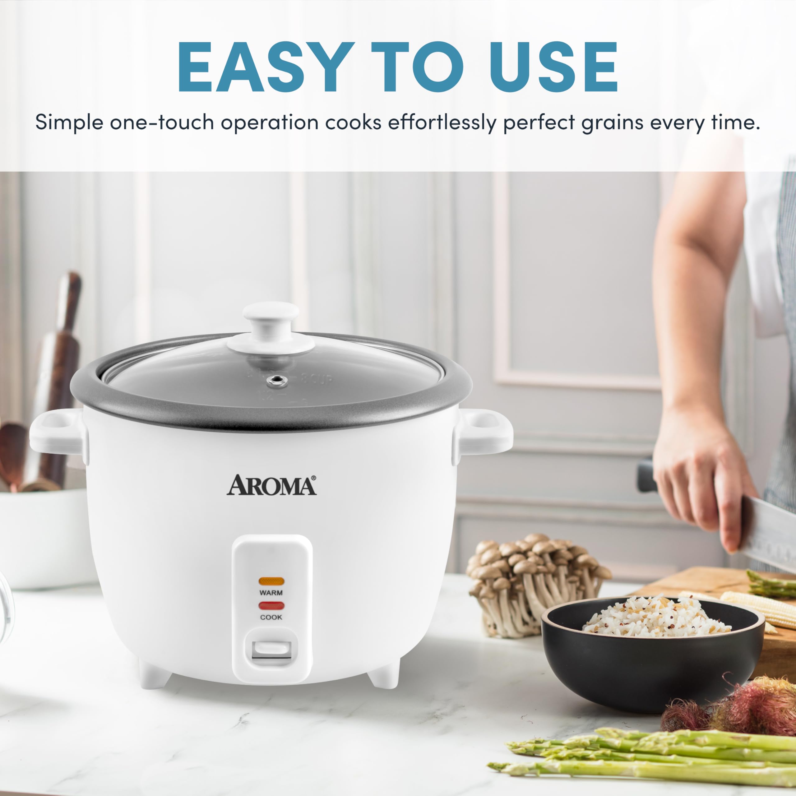AROMA olla interior con recubrimiento cerámico fácil de servir y limpiar