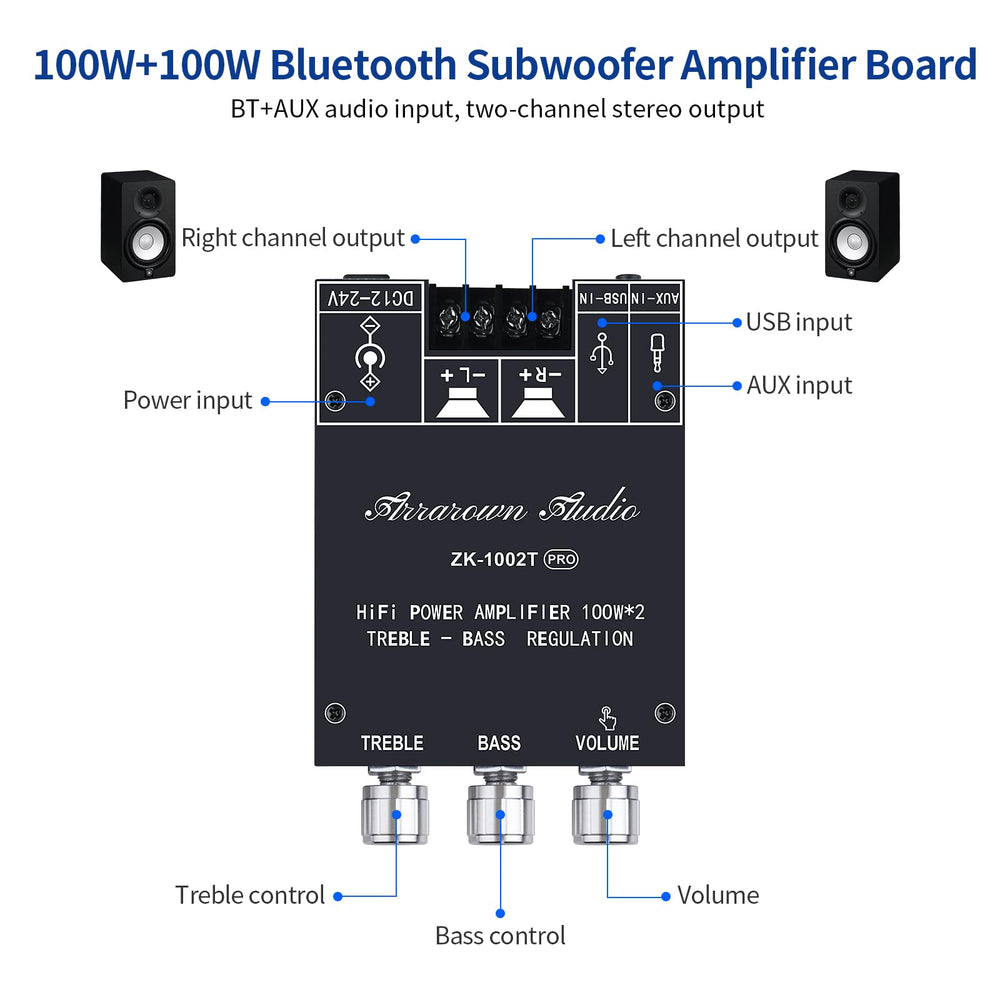 ARRAROWN in-use desktop setup showing Bluetooth streaming convenience