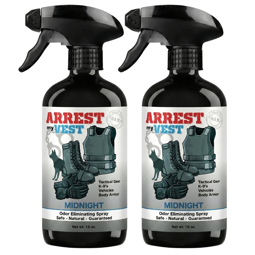 Arrest My Vest frontal del pack Midnight mostrando envases y etiqueta
